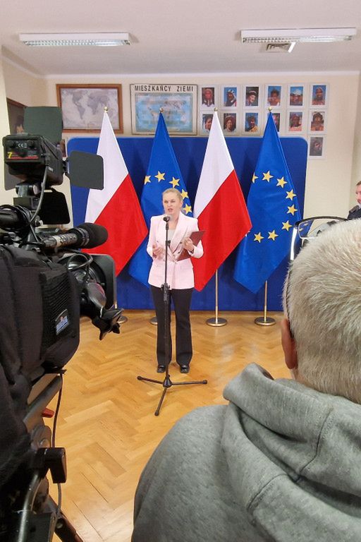 Wizyta Ministry Barbary Nowackiej w Małachowiance