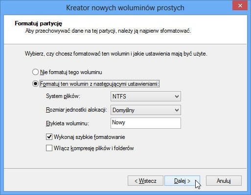 Zarzadzanie dyskami w Windows 8