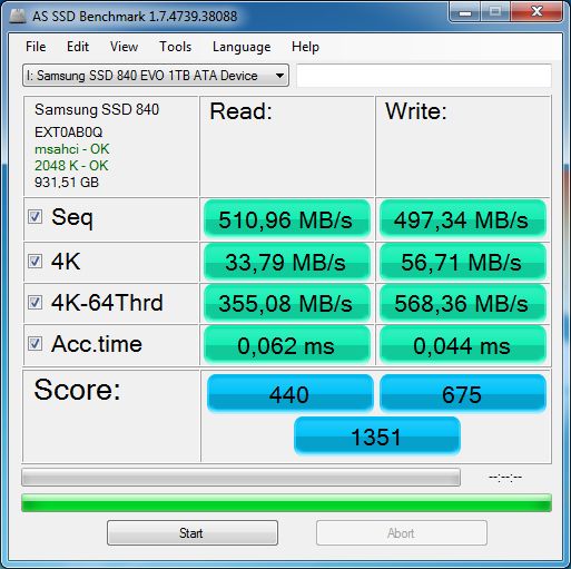 AS SSD Benchmark 1.7