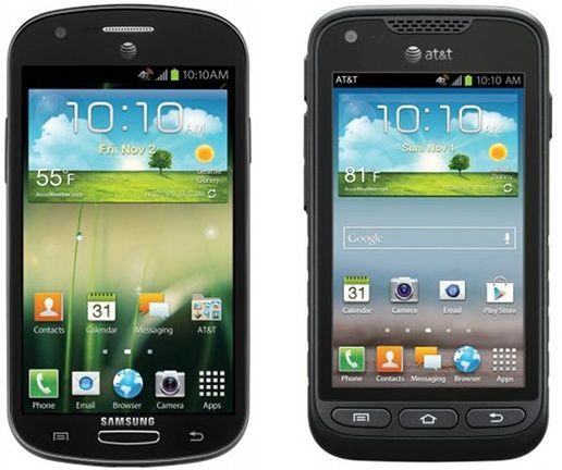 Samsung Galaxy Express i Galaxy Rugby Pro smartfony