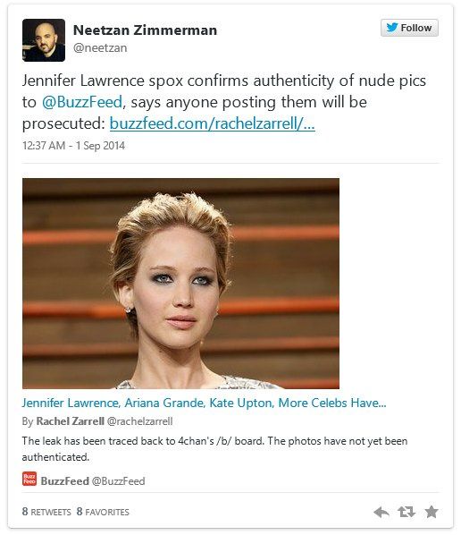 Oświadczenie Jennifer Lawrence