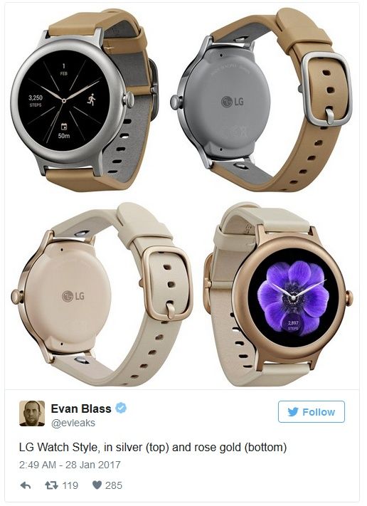 LG Watch Style wygląd