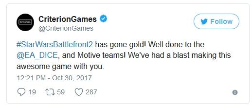 Star Wars: Battlefront II gold
