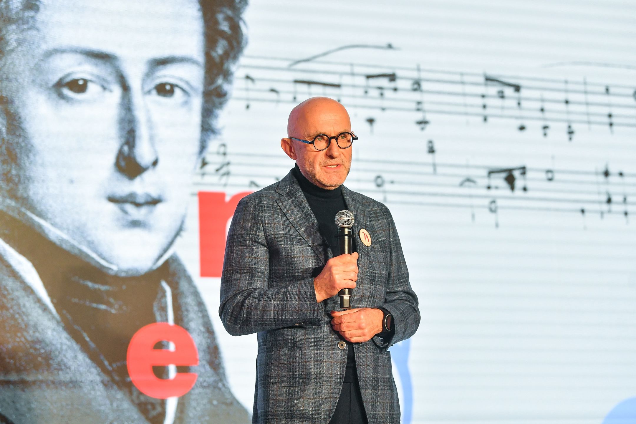 Prezes ORLENU Ireneusz Fąfara podczas otwarcia Strefy Melomana