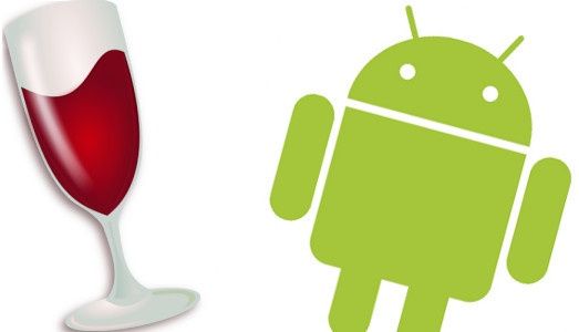 wine logo winapi implementacja google android uruchomienie windows aplikacja
