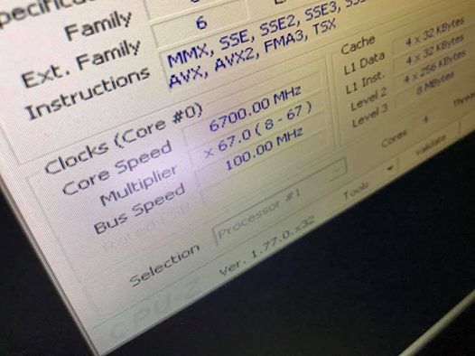 Intel Core i7-7700K - procesor podkręcony do 6700 MHz
