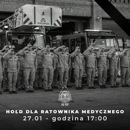 Hołd dla zamordowanego ratownika