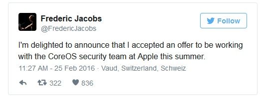 Frederic Jacobs Twitter