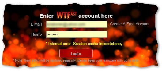 WTFast error