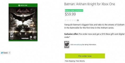Batman: Arkham Knight gra data premiery