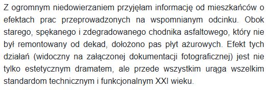 Treść interpelacji 