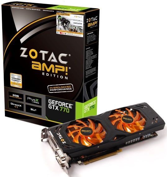 Zotac GeForce GTX 770 AMP! karta graficzna zdjęcie