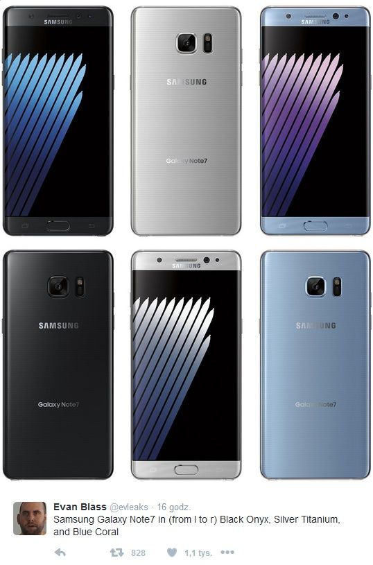 Galaxy Note 7 wygląd