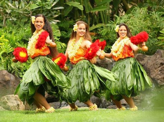 Hawaje taniec Hula tancerki zdjęcie