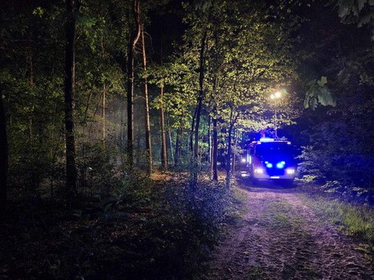 Pożar lasu w Budach Kraszewskich - zagrożenie pożarowe lasów!