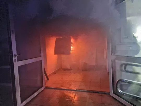 Mieszkańcy Raciąża wypłacają dużą kasę, aż bankomat zapłonął! [Zdjęcia]