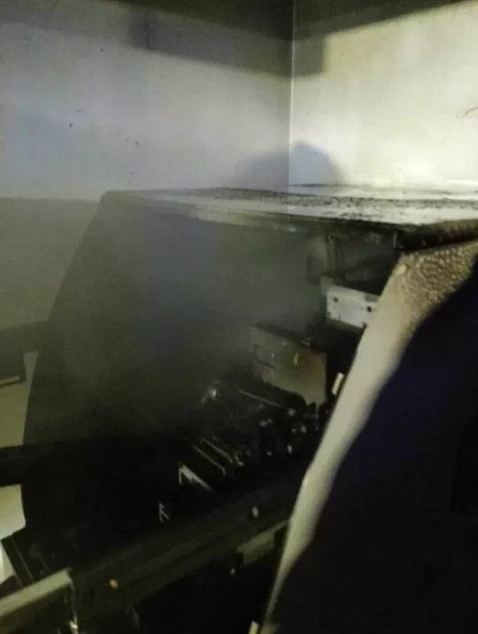 Mieszkańcy Raciąża wypłacają dużą kasę, aż bankomat zapłonął! [Zdjęcia]