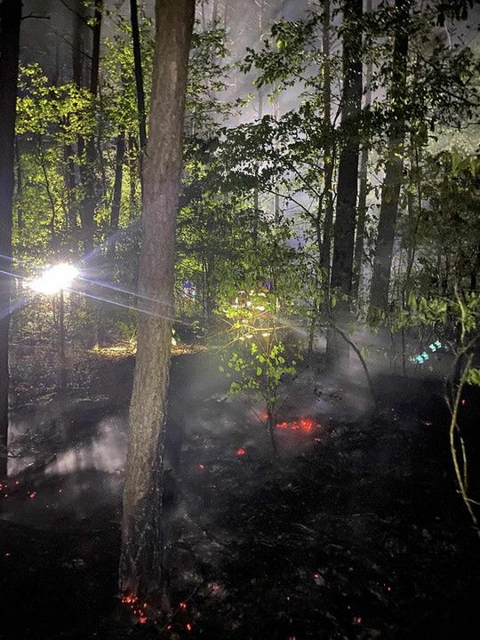 Pożar lasu w Budach Kraszewskich - zagrożenie pożarowe lasów!