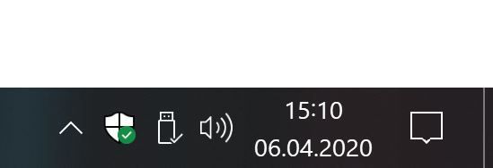 Brak ikonki sieci w zasobniku