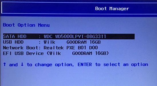 Boot manager