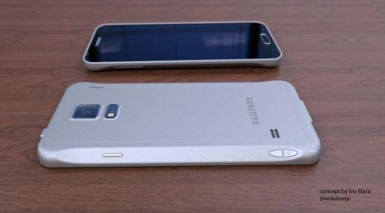 Samsung Galaxy F smartfon render bok