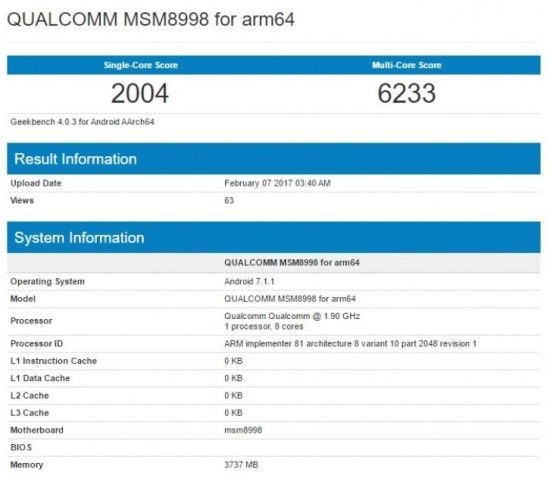 Snapdragon 835 przetestowany