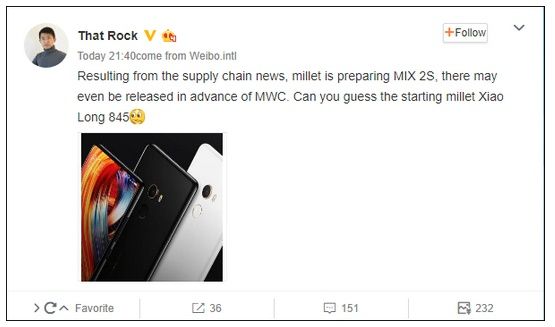 Xiaomi Mi Mix 2S
