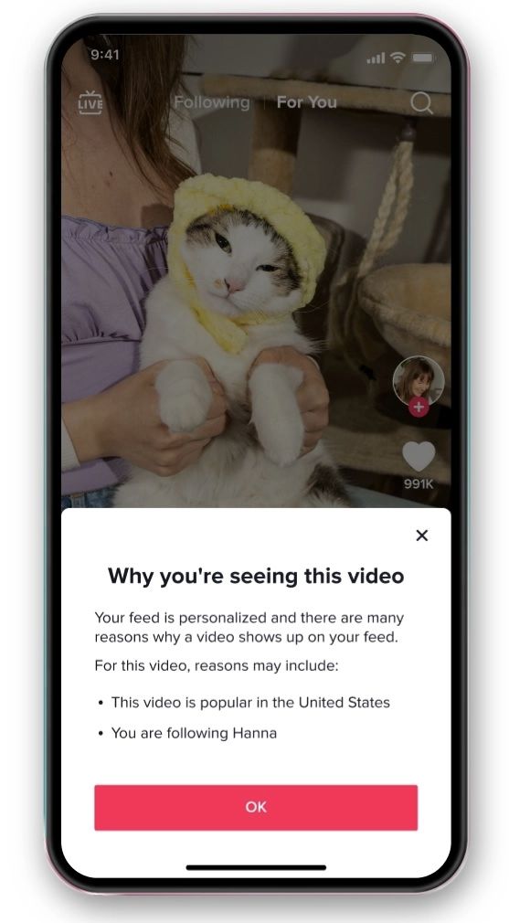 TikTok: dlaczego widzisz ten film