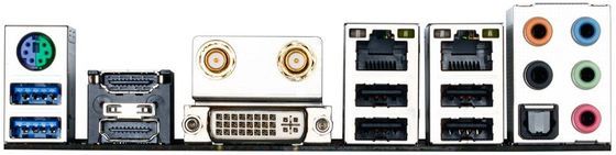 GIgabyte H77N-WIFI płyta główna zdjęcie tylny panel złącza