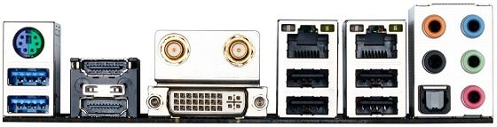 Gigabyte GA-Z77N-WIFI płyta główna zdjęcie tylny panel złącza