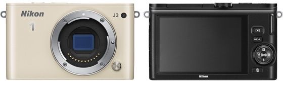 Nikon 1 J3 widok przód tył aparat cyfrowy