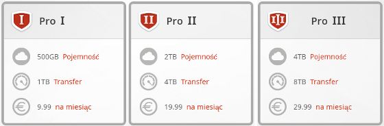 mega konto pro specyfikacja pojemność transfer cena