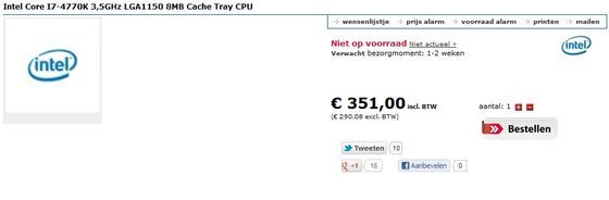 Intel Core i7 4770K procesor oferta przedsprzedaży