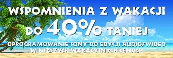 sony wakacyjna promocja 40% taniej