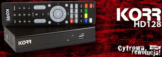 KORR hd128 tuner dvb-t cyfrowa telewizja naziemna pilot