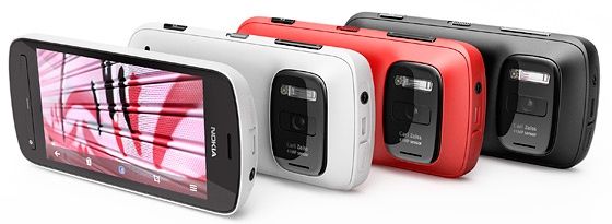 Nokia 808 PV kolory smartfon