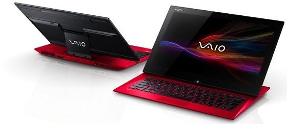 Sony Vaio Duo 13 Red Edition ultrabook hybrydowy widok