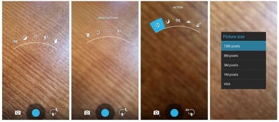 android 4.3 aplikacja aparat settings bar wygląd