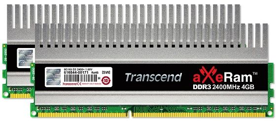 Transcend aXeRam DDR3-2400 pamięć zdjęcie