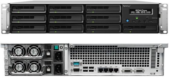 Synology RackStation RS3413xs+ serwer prz&oacute;d tył