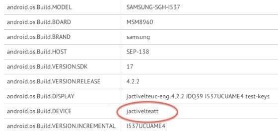 Samsung Galaxy S4 Active smartfon benchmark przeciek