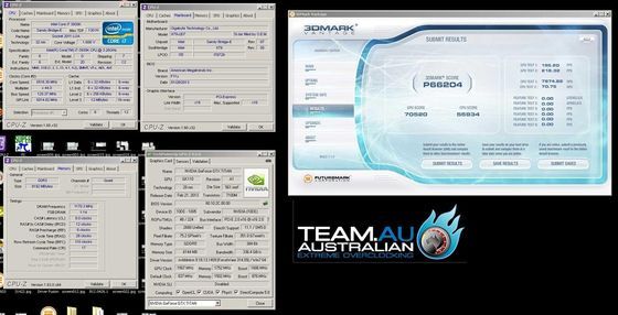 Gigabyte GeForce GTX Titan rekord podkręcanie TeamAU HiCookie 3DMark Vantage