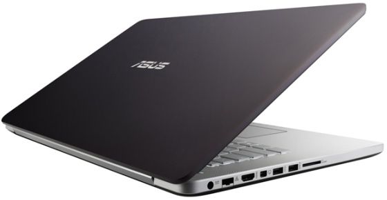 Asus N750 laptop multimedialny widok