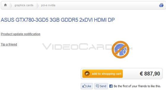 ASUS GeForce GTX 780 GTX780-3GD5 karta graficzna oferta przedsprzedaży