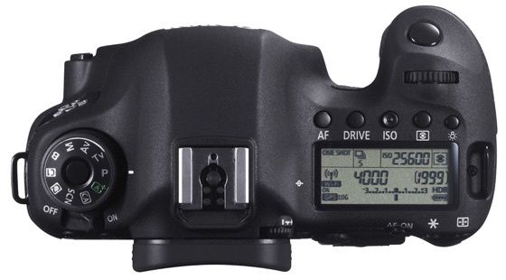 Canon EOS 6D lustrzanka widok gora ekran LCD