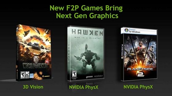 Nvidia Gear Up Game On promocja slajd World of Tanks PlanetSide 2 Hawken