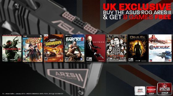 AMD Never Settle Reloading promocja gry ASUS ARES II