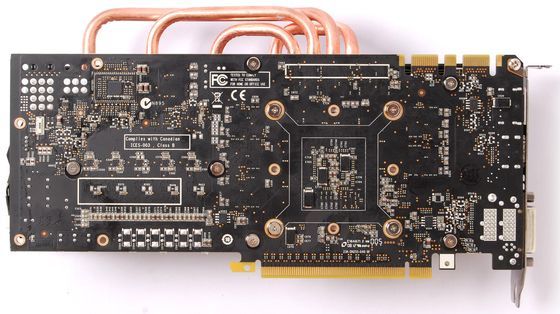 Zotac GeForce GTX 670 AMP! Edition karta graficzna rewers laminat zdjęcie
