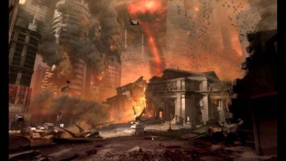 Doom 4 gra wieżowiec pył