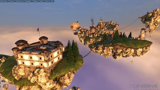 Unigine Heaven 4.0 benchmark aplikacja zrzut ekranu
